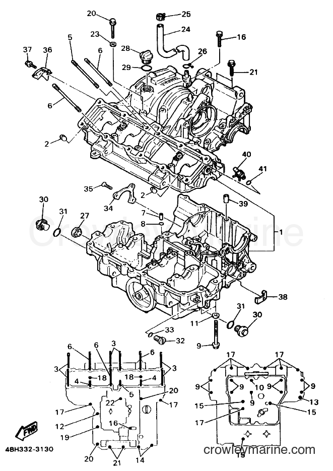 1993 Street Bike GTS1000A - GTS1000A (4FE1) [999] - CRANKCASE