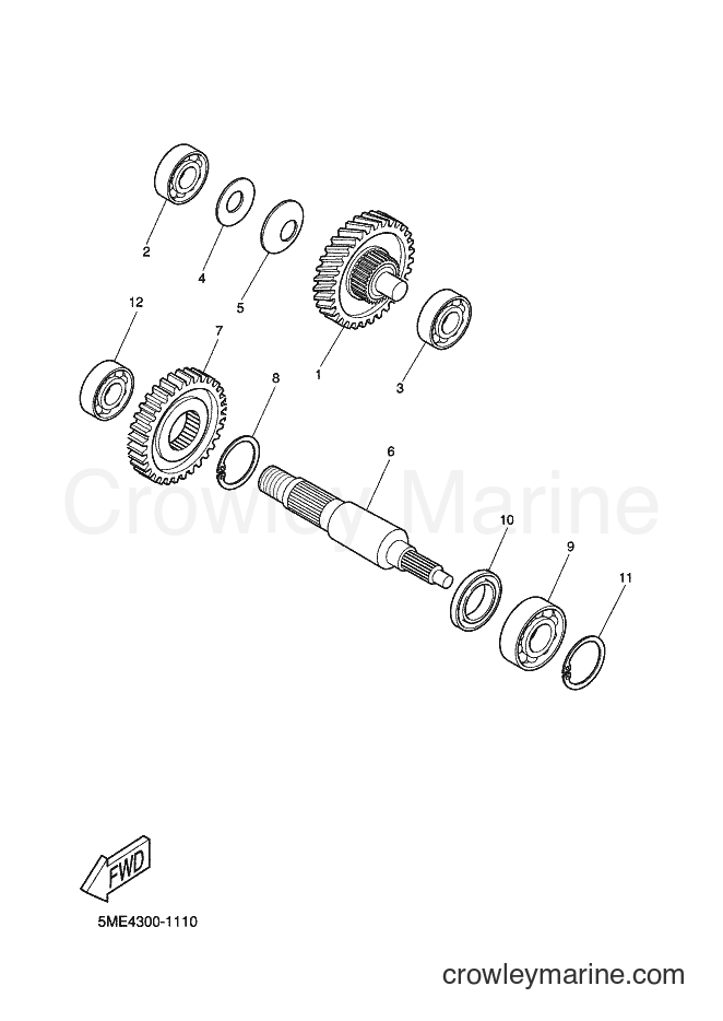 2002 Scooter YQ100 - YQ100 (5ME7) [010] - TRANSMISSION