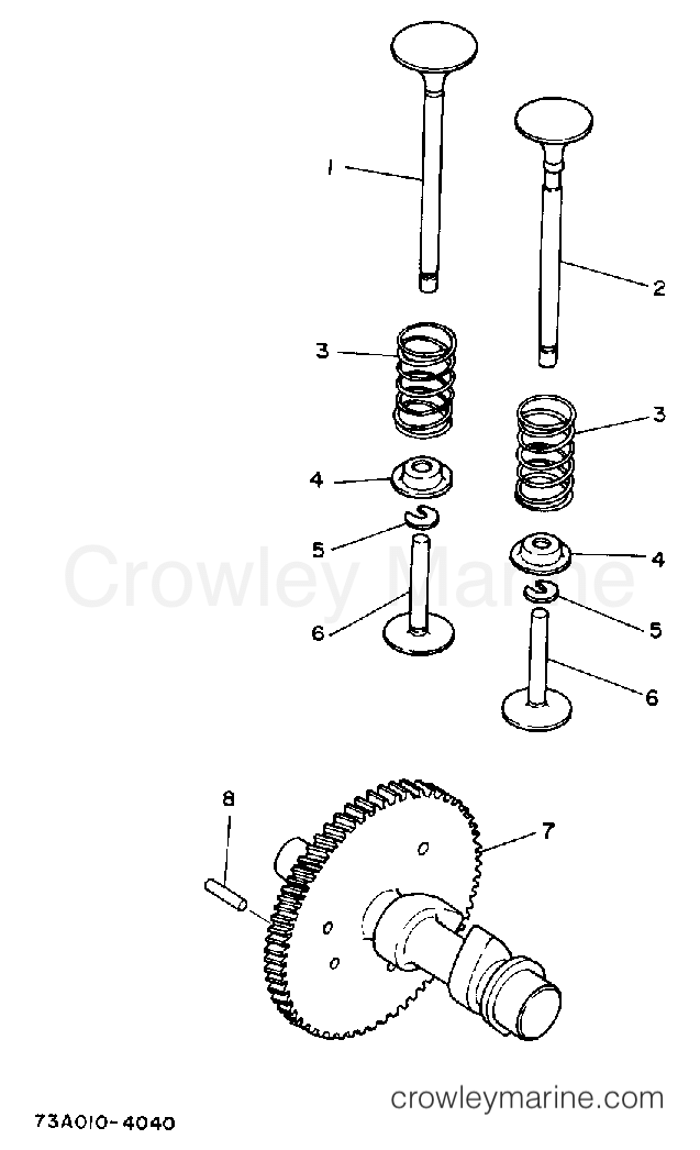 Yamaha Motors EC4000DV - CAMSHAFT VALVE EC5000DV E