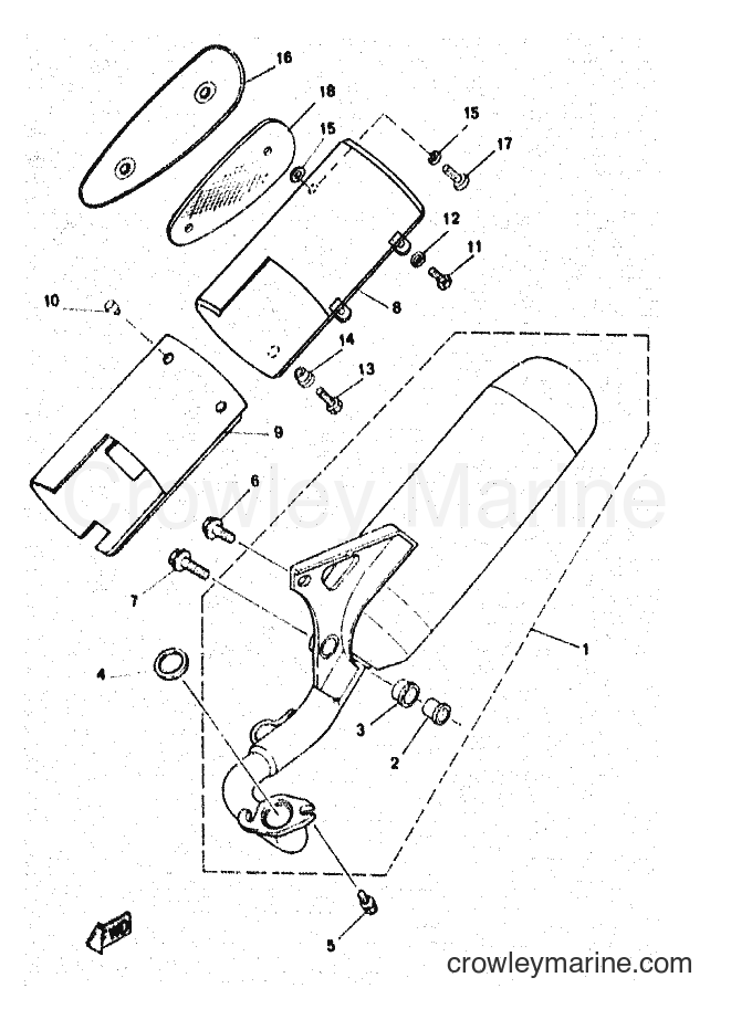 1997 Scooter YN50 - YN50 (5BX2) [010] - EXHAUST