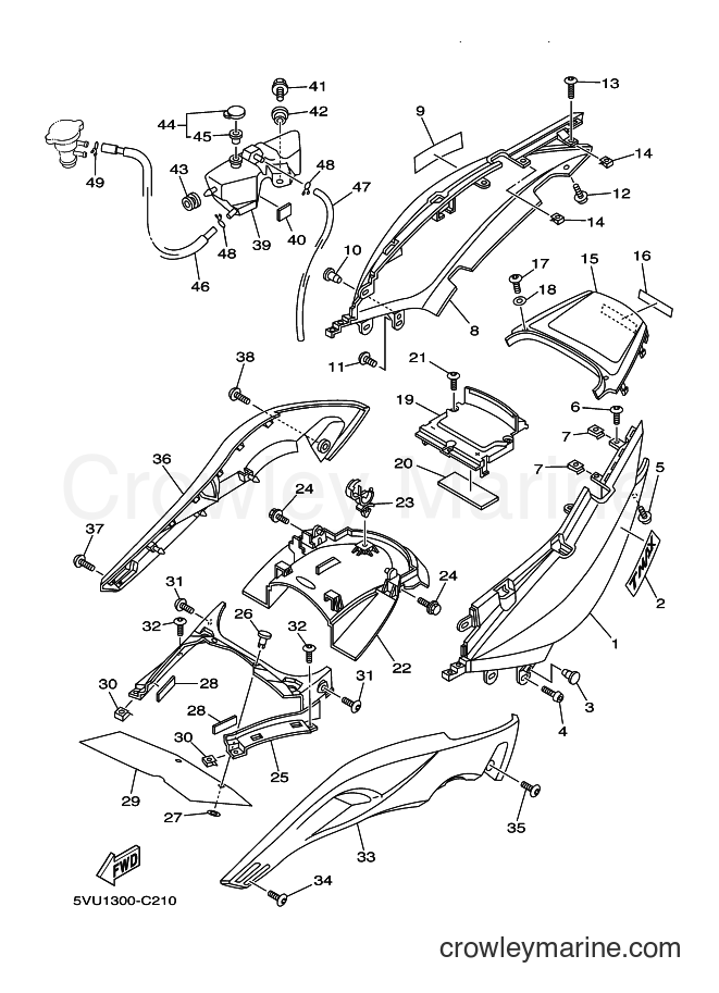 Yamaha Motors XP500 (5VU1) [030] - SIDE COVER