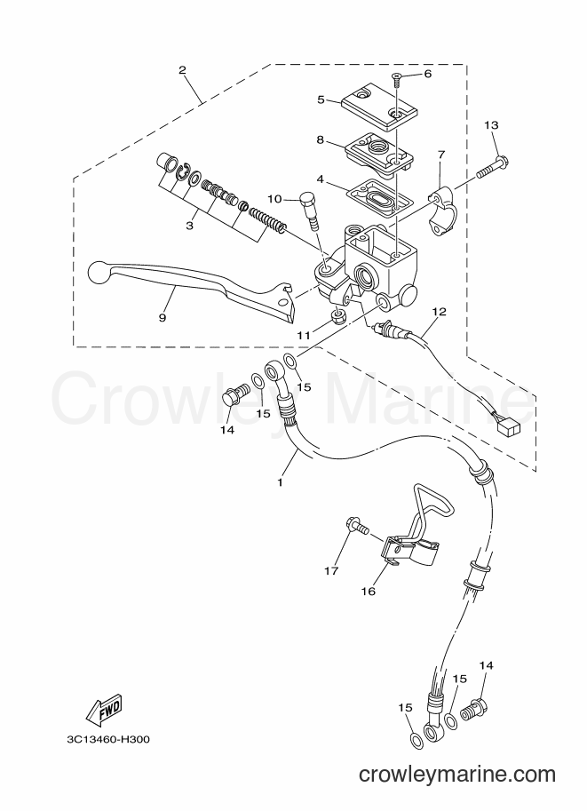 2011 Street Bike FZ150 - FZ150 (3C15) [010] - FRONT MASTER CYLINDER