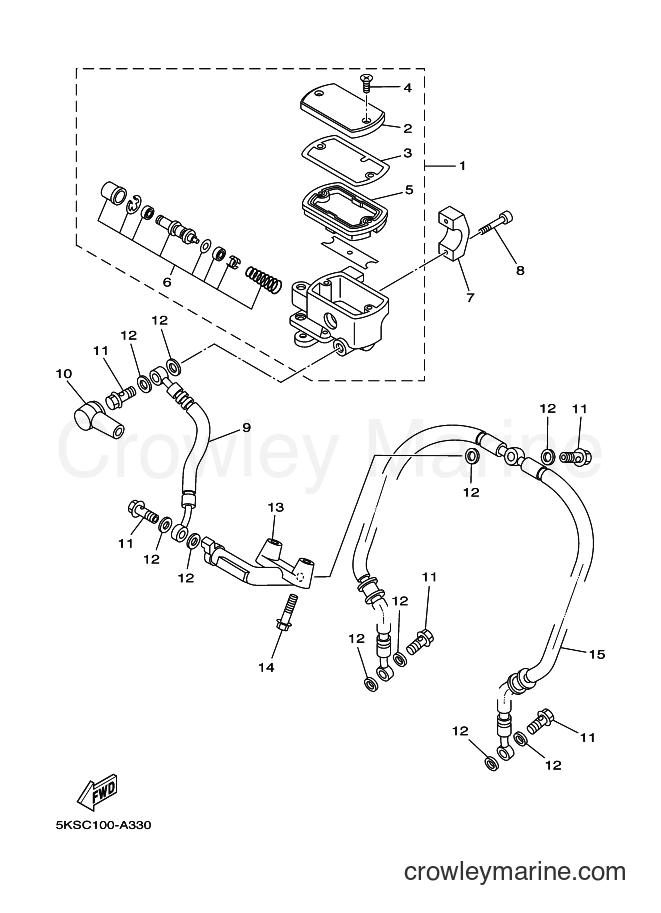 Yamaha Motors XVS1100A (5KSG) [030] - FRONT MASTER CYLINDER