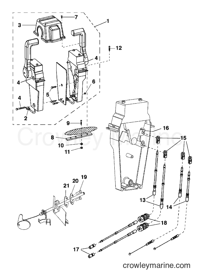 Yamaha Motors SRT1000B-E (F1CA) [020] - CONTROL CABLES