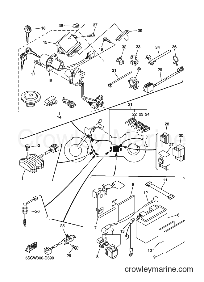 Yamaha Motors XVS650A (5SCW) [090] - ELECTRICAL 1