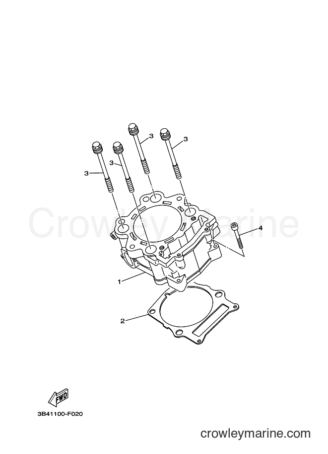 2010 ATV YFM700FWAD - YFM700FWAD (43PN) [010] - CYLINDER