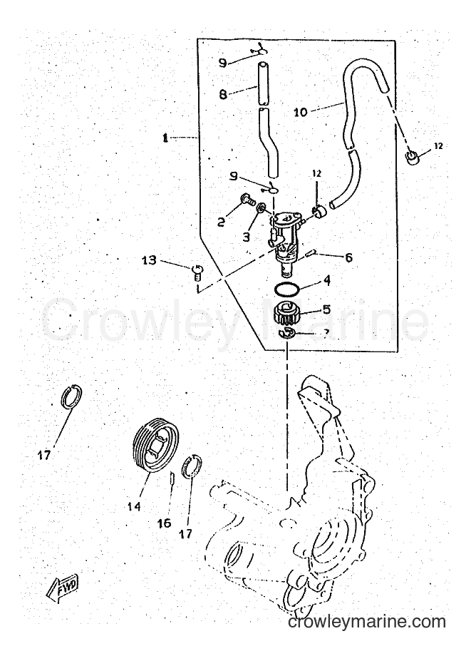 1996 Scooter CW50RSP - CW50RSP (4WS2) [010] - OIL PUMP
