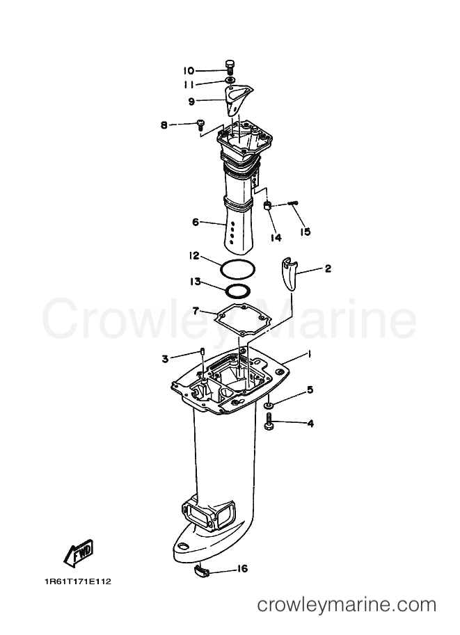 Yamaha Motors 30G (61T) [030] - UPPER CASING