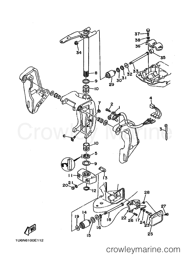 Yamaha Motors 115CETO (6N6) [030] - BRACKET 2