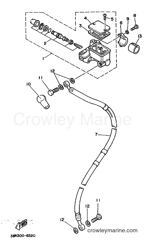 1990 Dirt Bike DT125R - DT125R (3NC2) [999] - FRONT MASTER CYLINDER