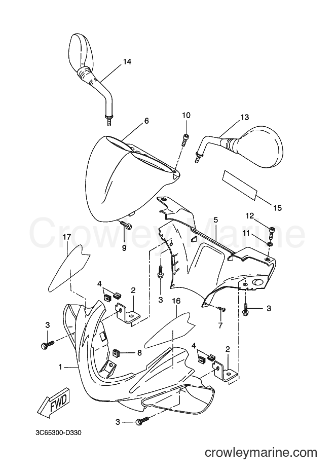 2006 Scooter YQ50L - YQ50L (3C69) [040] - COWLING 1