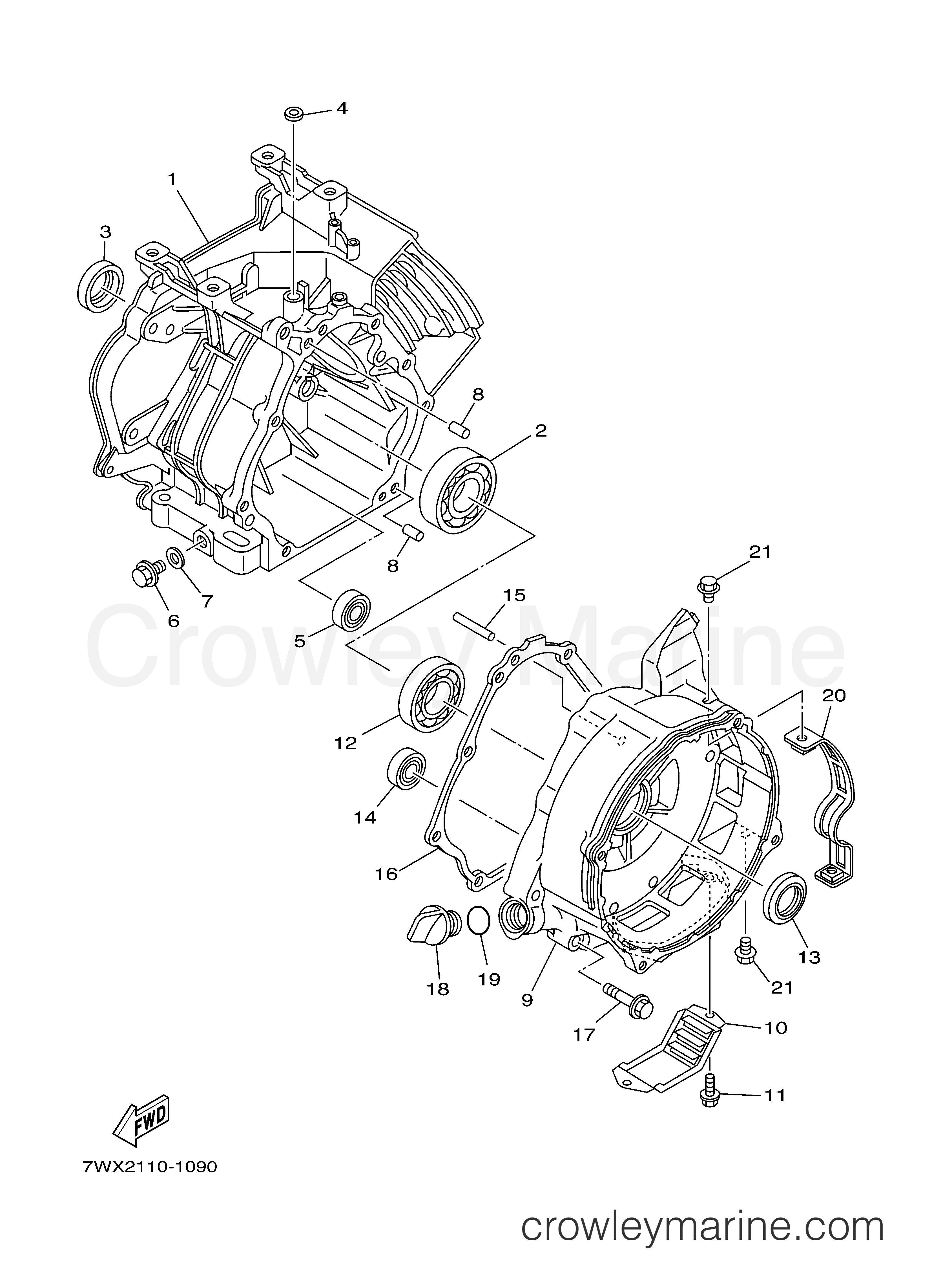 Yamaha Motors EF4600A - CRANKCASE