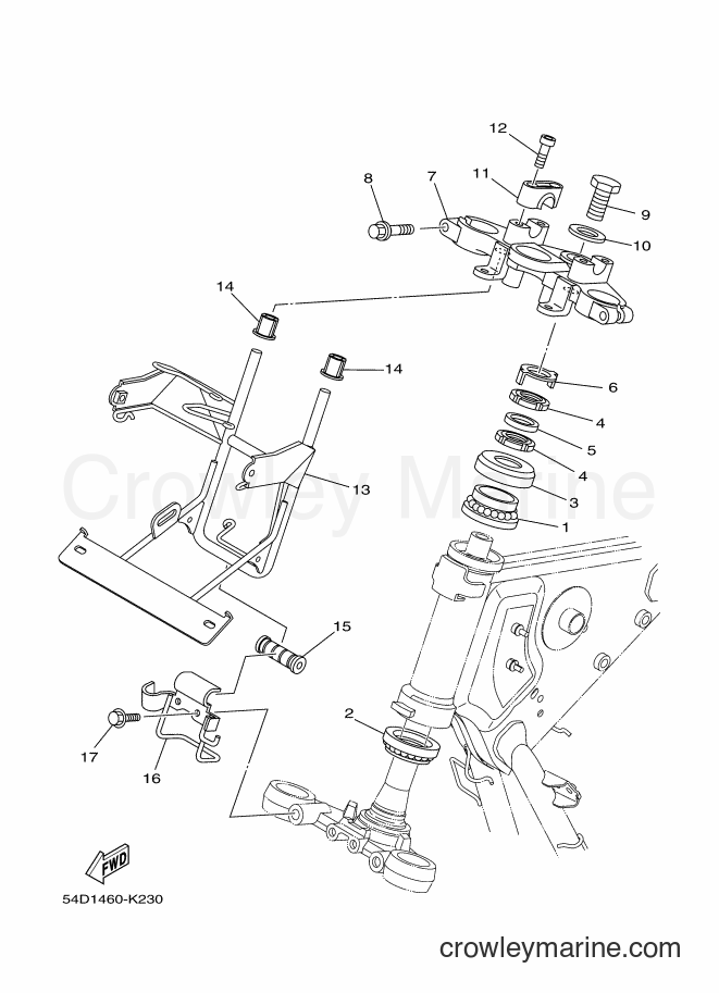 2013 Street Bike SX-4 - SX-4 (54D3) [010] - STEERING