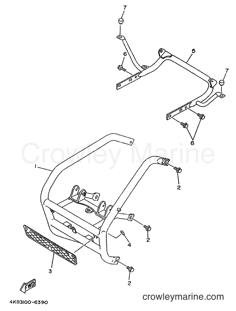 1996 ATV YFM350FW-X - YFM350FW-X (4KB4) [010] - GUARD 2