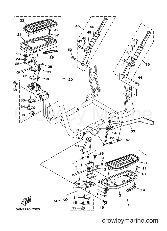 2004 Cruiser XV1700ATL - XV1700ATL (5VP5) [020] - STAND & FOOTREST