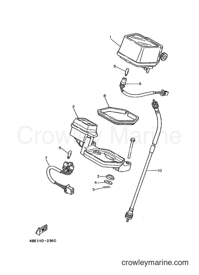 1992 Dirt Bike XT225 - XT225 (4BE3) [010] - METER