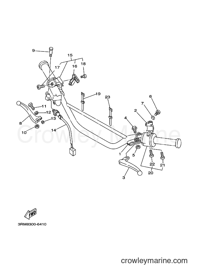 1996 Dirt Bike DT125R - DT125R (4DJ6) [010] - HANDLE SWITCH & LEVER