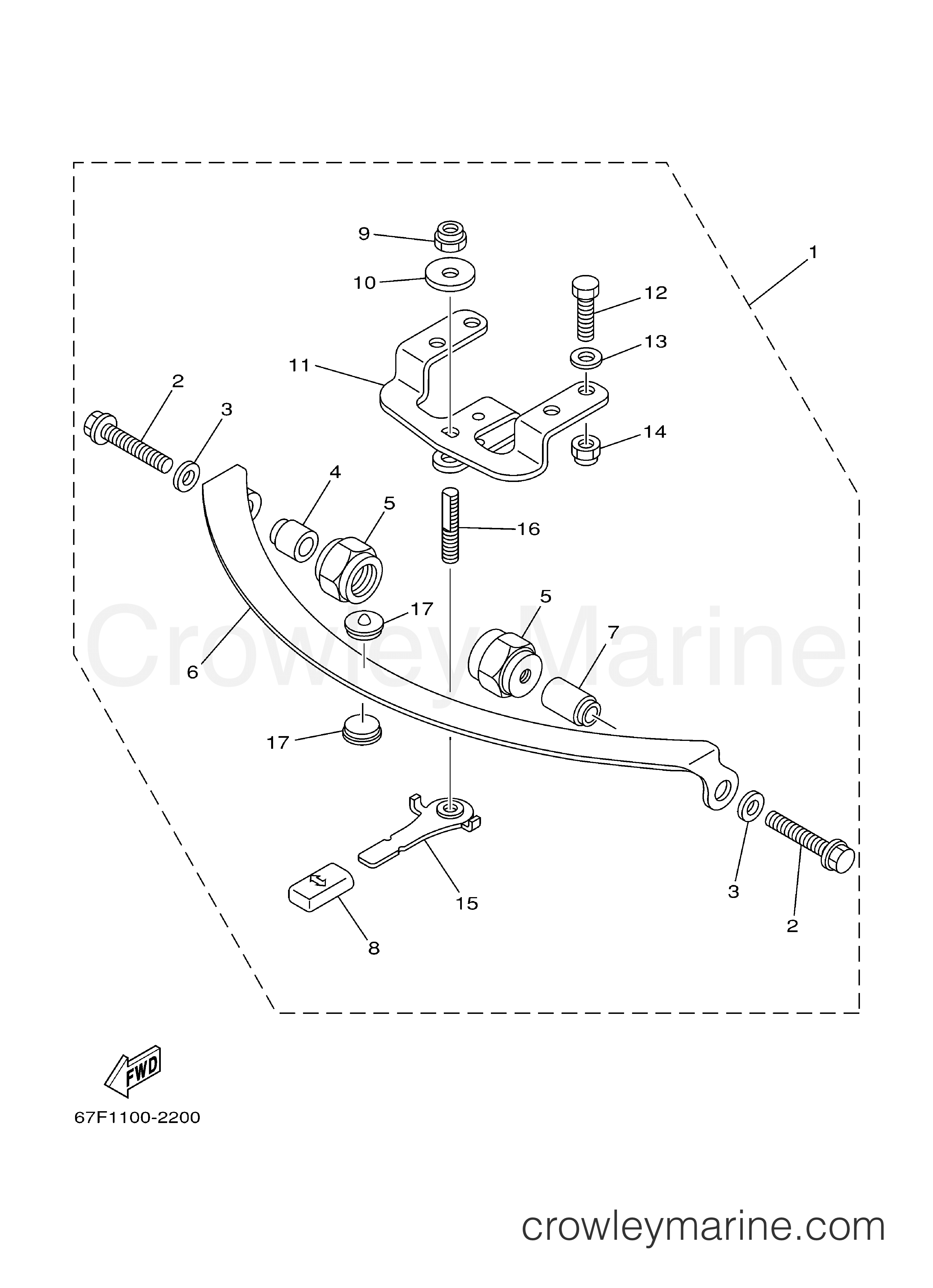 Yamaha Motors F75TLRC - STEERING FRICTION