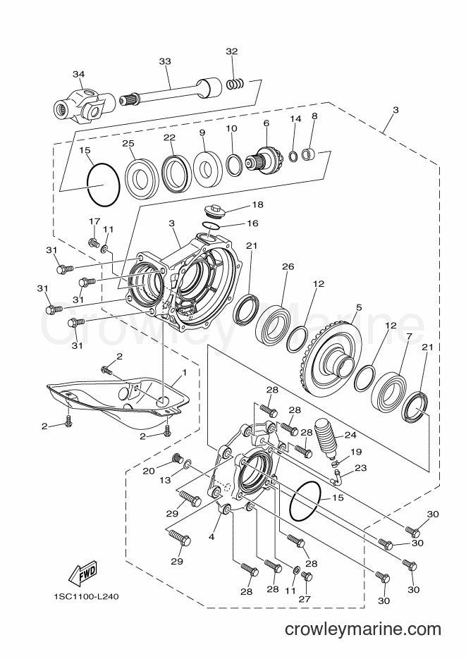 2012 ATV YFM300 - YFM300 (1SC2) [010] - DRIVE SHAFT