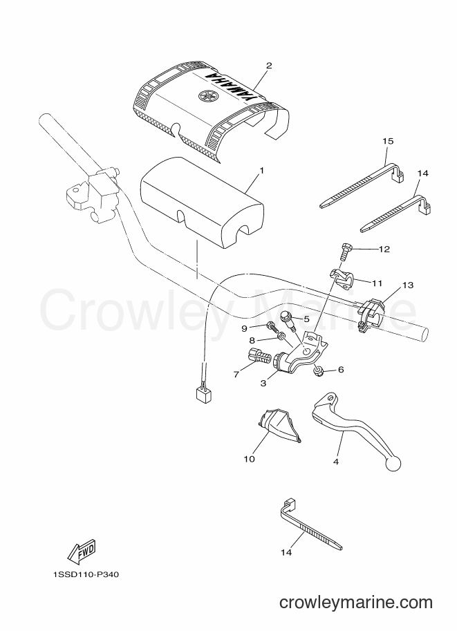 2017 Dirt Bike YZ125 - YZ125 (1SRN) [010] - HANDLE SWITCH & LEVER