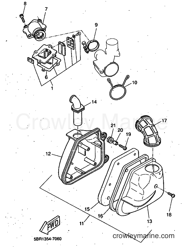 1998 Scooter YQ50 - YQ50 (5DP2) [999] - INTAKE