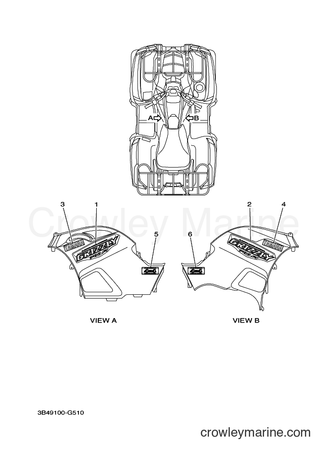 Yamaha Motors YFM700FWAD (3B4F) [010] - GRAPHICS