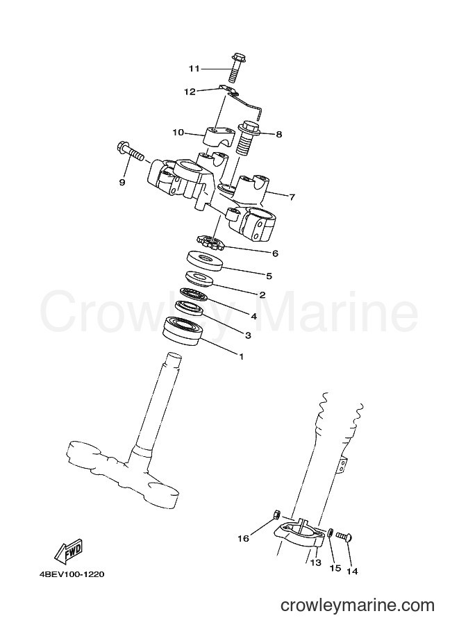 2006 Dirt Bike XT225 - XT225 (5RKE) [010] - STEERING
