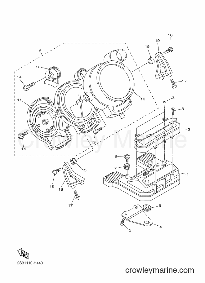 Yamaha Motors VMX17 (2CEL) [010] - METER