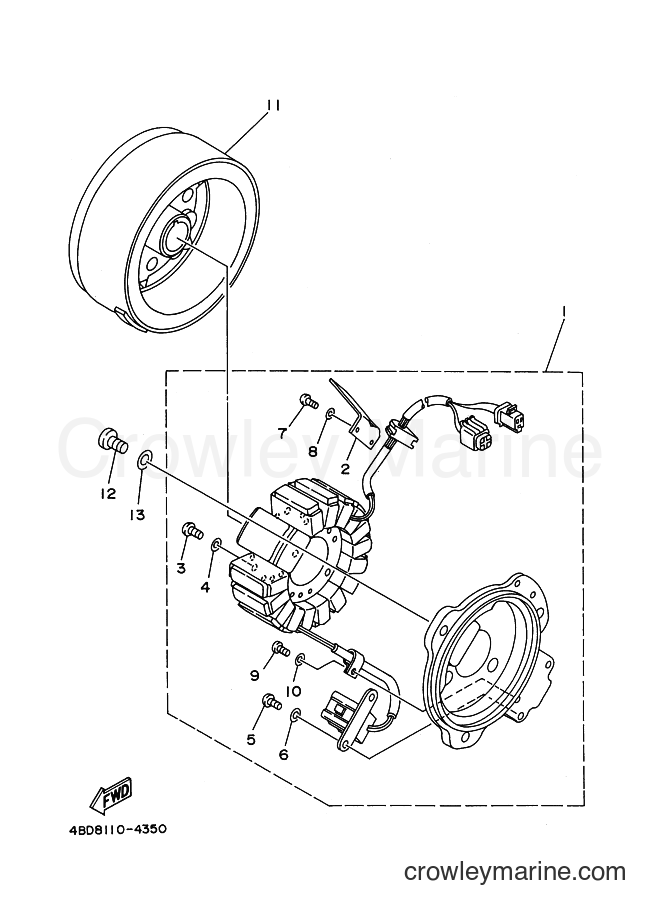 Yamaha Motors YFB250 (4BDR) [010] - GENERATOR