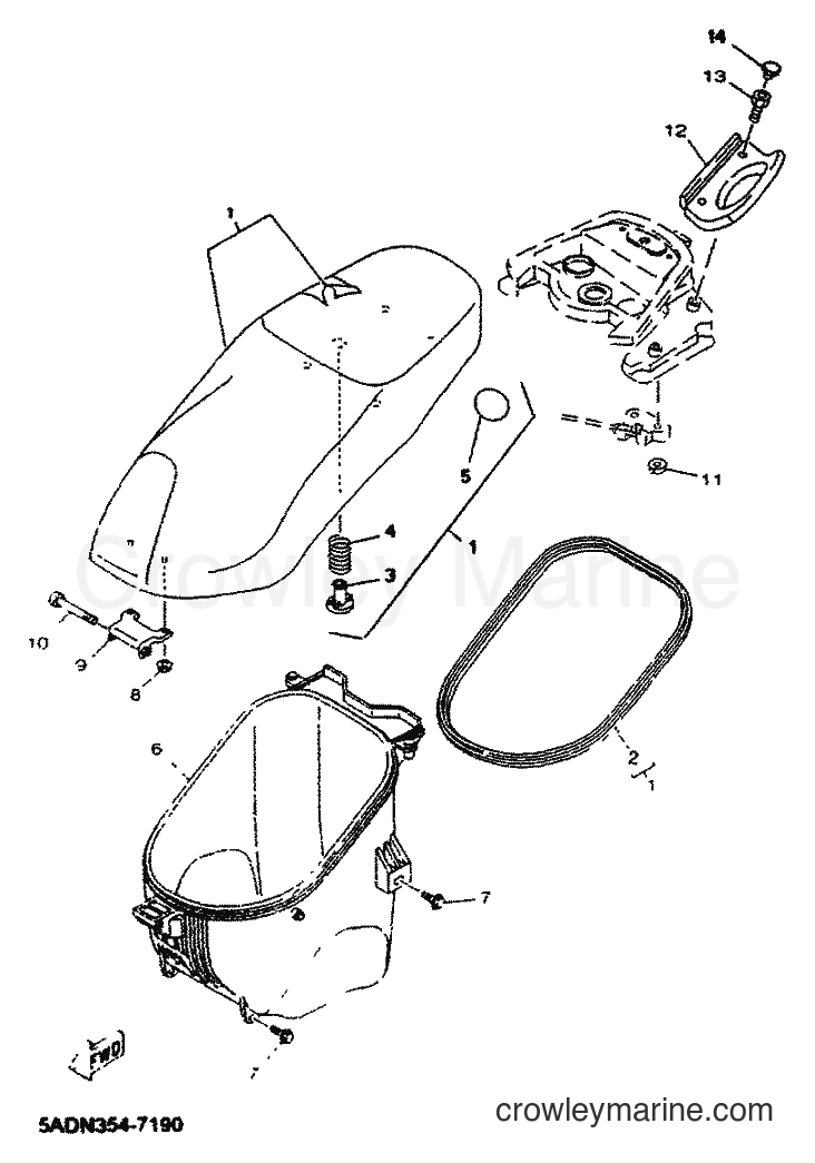 2001 Scooter YN50M - YN50M (5MRG) [010] - SEAT