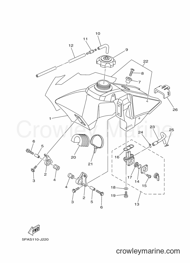 2010 Dirt Bike YZ85 - YZ85 (5PAS) [070] - FUEL TANK