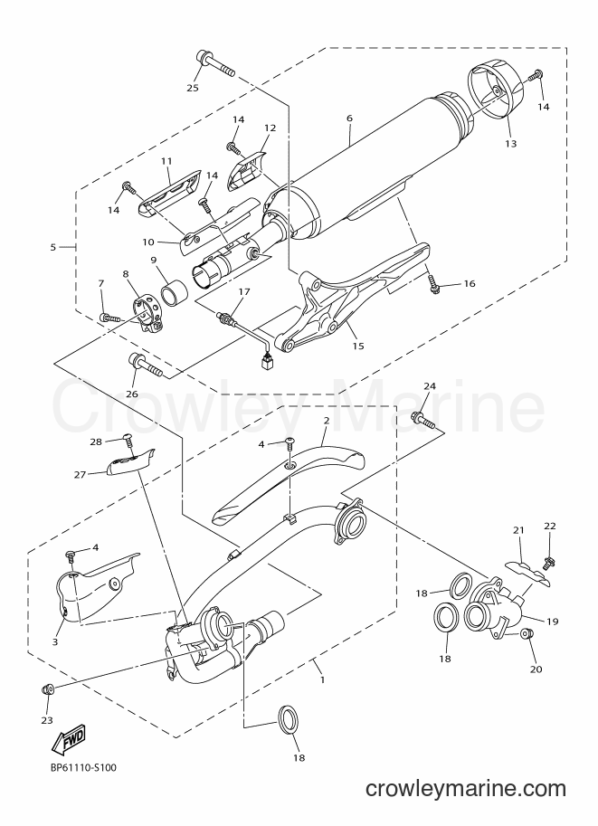 Yamaha Motors XVS950CU (BP63) [010] - EXHAUST