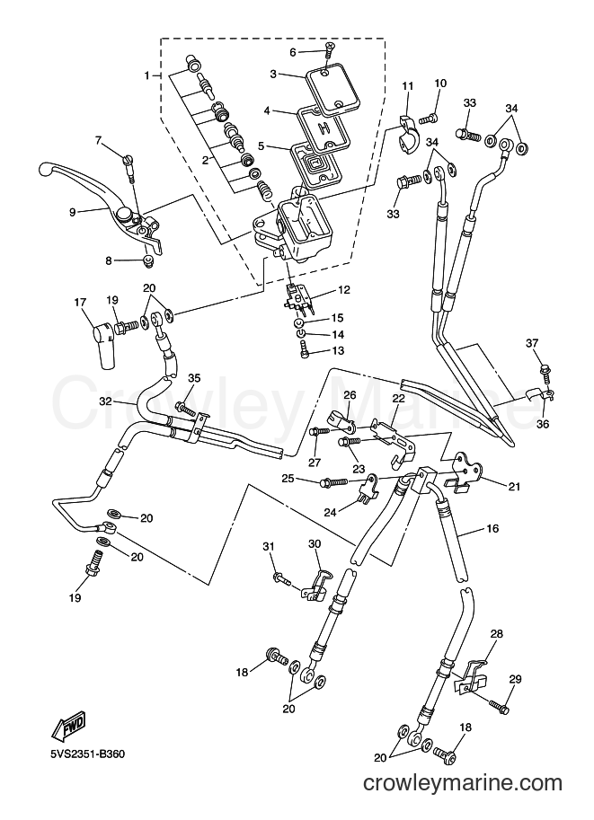 2003 Sport Bike FJR1300A - FJR1300A (5VS1) [060] - FRONT MASTER CYLINDER