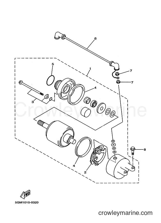 2000 Scooter YP250 - YP250 (5GM2) [080] - STARTING MOTOR