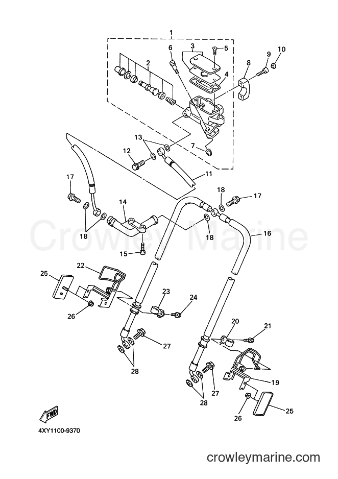 2007 Cruiser XVZ13TF - XVZ13TF (2C9C) [010] - FRONT MASTER CYLINDER