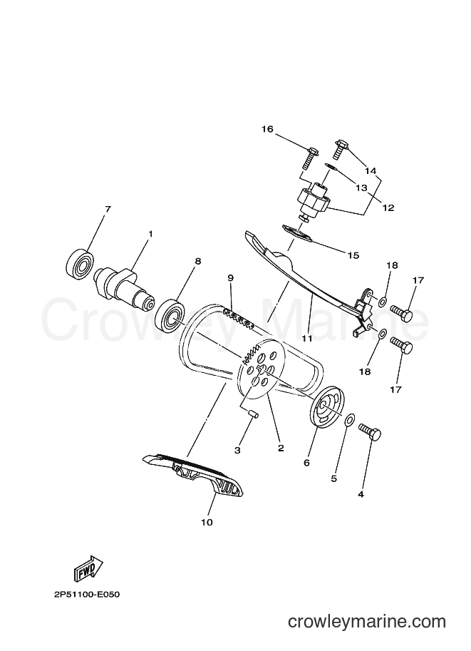 2009 ATV YXR450F - YXR450F (2P5H) [010] - CAMSHAFT & CHAIN