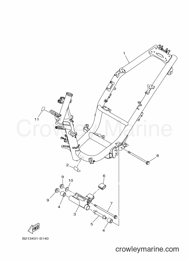 2017 Street Bike LNR125 - LNR125 (B213) [010] - FRAME