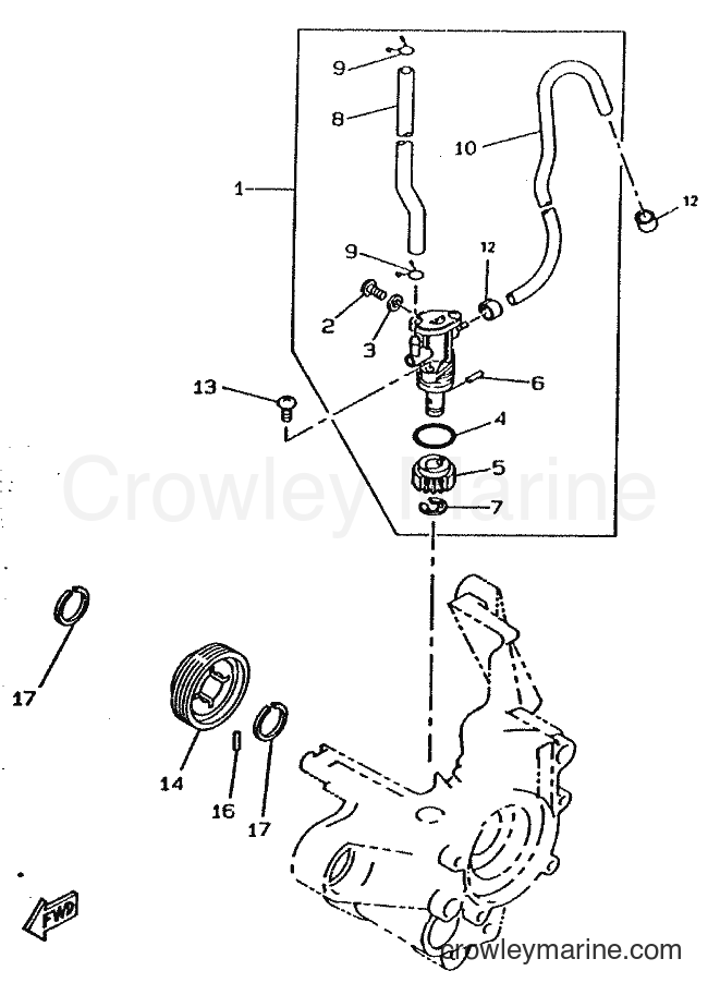 1998 Scooter CW50 - CW50 (4RW3) [020] - OIL PUMP