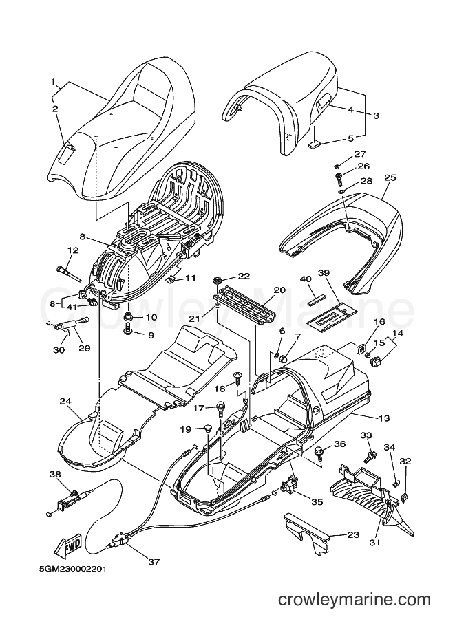 Yamaha Motors YP250 (5GM2) [010] - SEAT