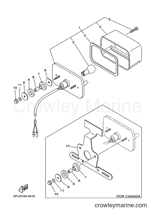 2000 ATV YFM400FWN - YFM400FWN (5FU3) [010] - TAILLIGHT