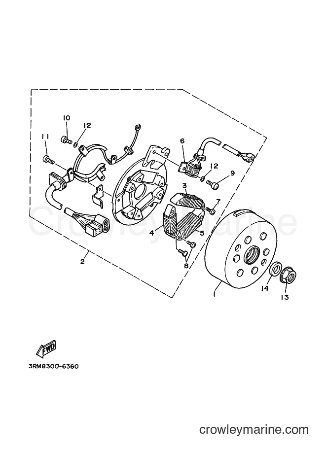 1996 Dirt Bike DT125R - DT125R (3RM8) [040] - GENERATOR