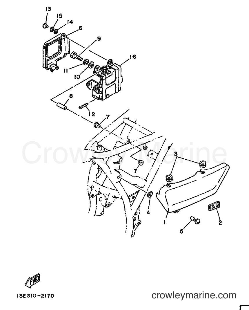 Yamaha Motors TY125 (3SU1) [999] - SIDE COVER
