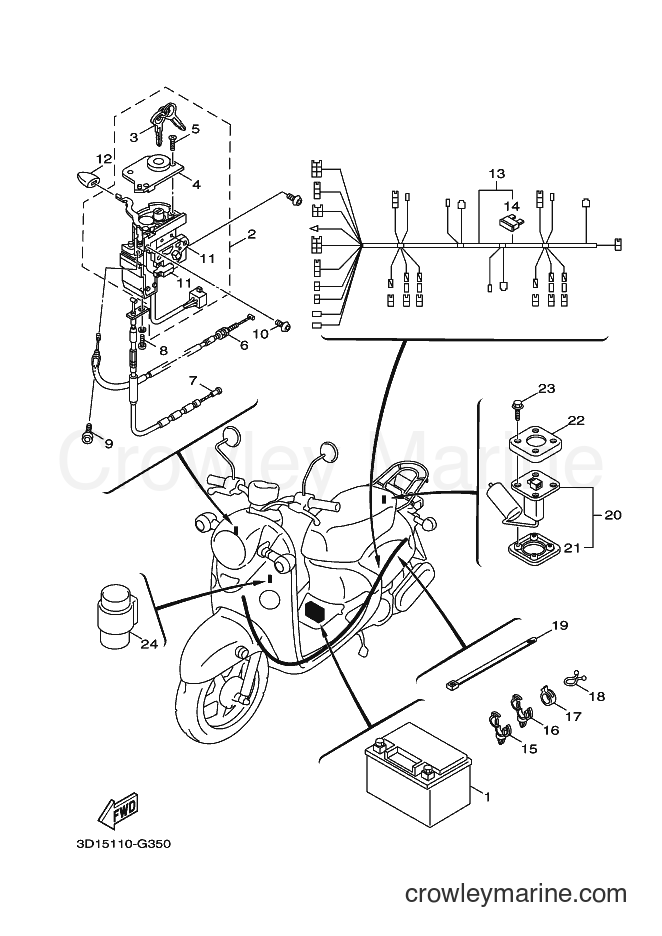 Yamaha Motors XC50 (3D16) [010] - ELECTRICAL 2