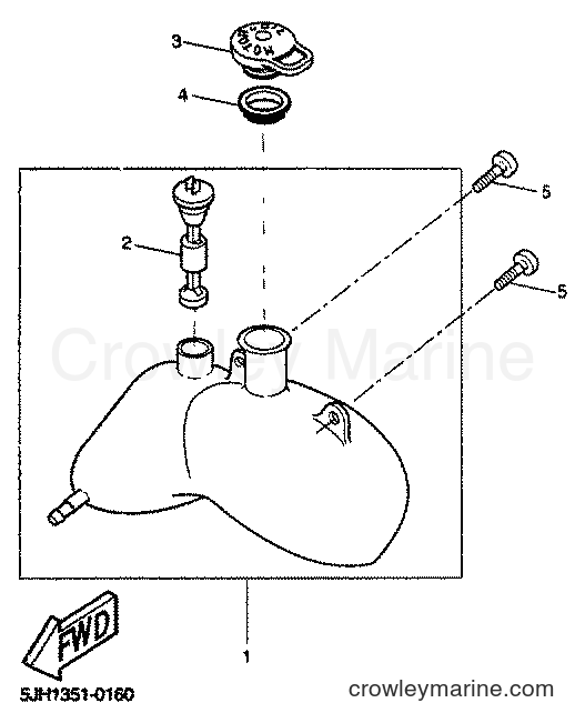 2001 Scooter EW50 - EW50 (5JH3) [030] - OIL TANK