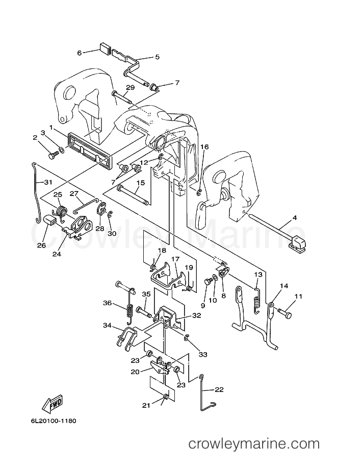Yamaha Motors 20D (6L31) [060] - BRACKET 2