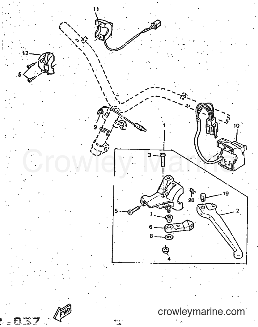 1997 Scooter CW50RS - CW50RS (4TDD) [999] - HANDLE SWITCH & LEVER