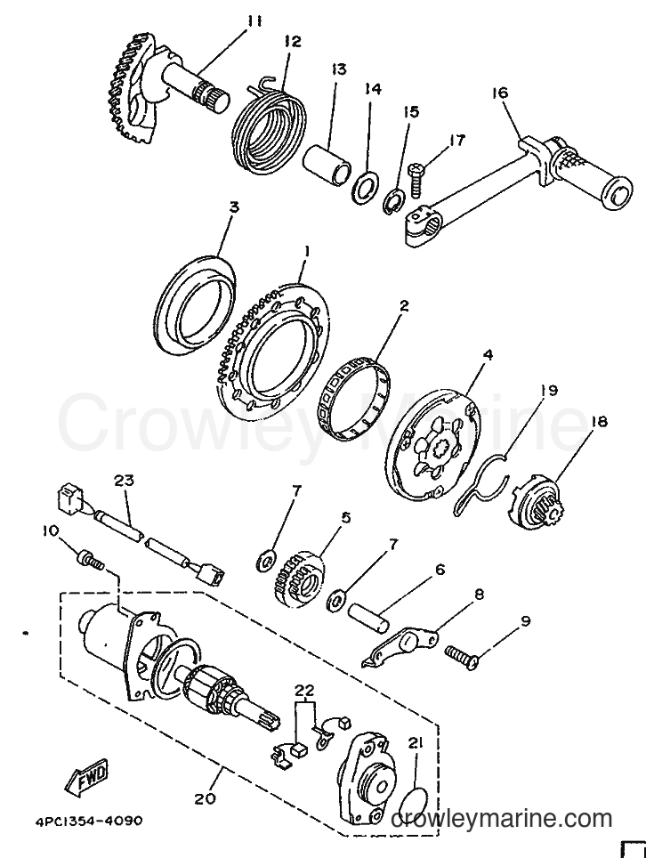 1996 Scooter YA50R - YA50R (4PC2) [999] - STARTER