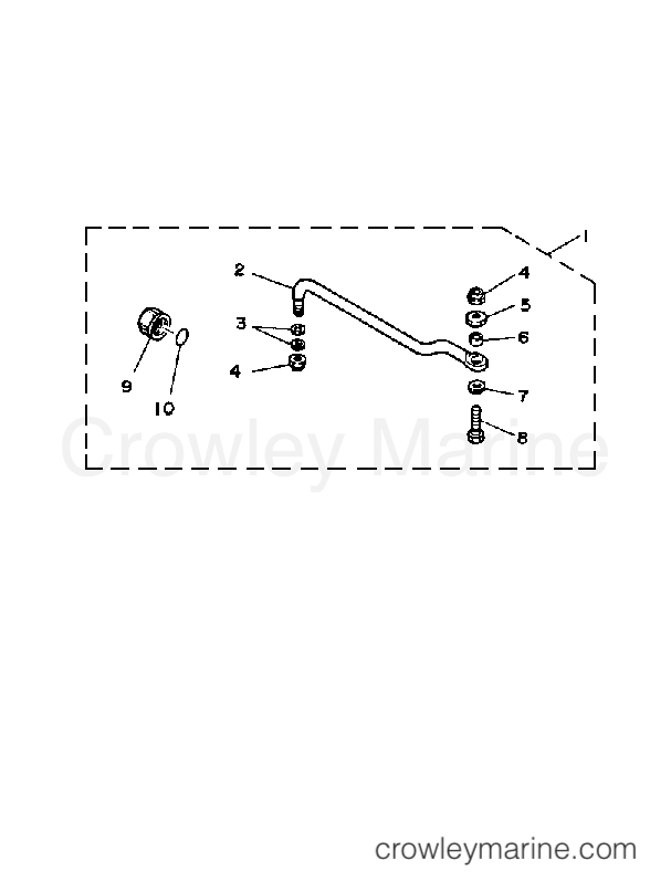 Yamaha Motors 90ETLF - STEERING GUIDE ATTACHMENT