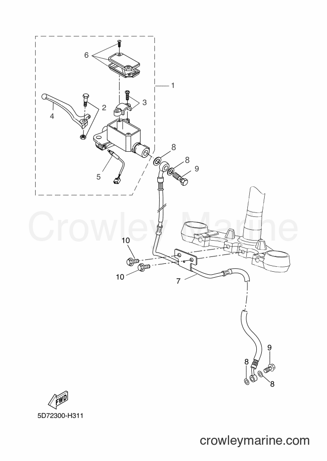 2009 Sport Bike YZF-R125 - YZF-R125 (5D75) [030] - FRONT MASTER CYLINDER