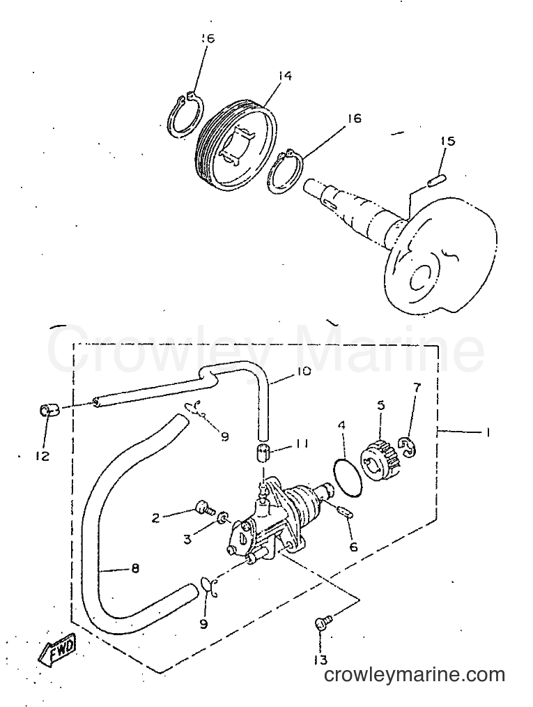1998 Scooter CY50R - CY50R (3WG7) [999] - OIL PUMP